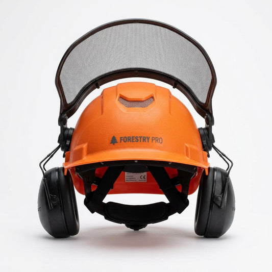 Hard Hat with Visor Forestry Kit