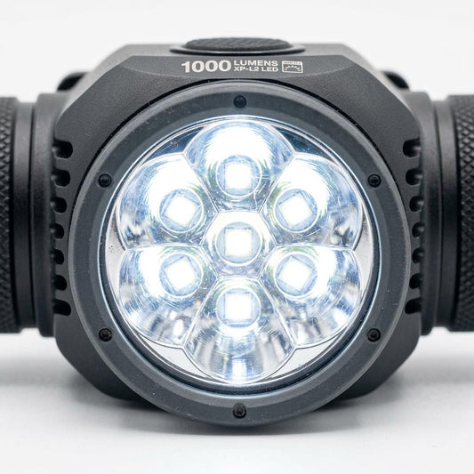 LED Headlamp 1000 Lumens Rechargeable