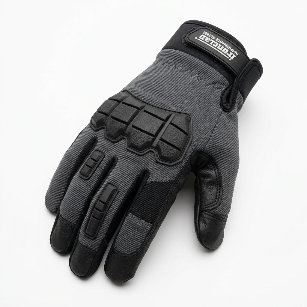 Padded Work Gloves Leather Palm