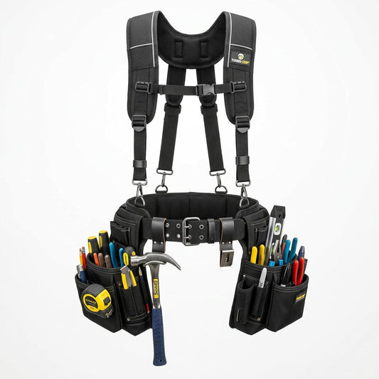 Tool Belt with Suspenders 29-Pocket